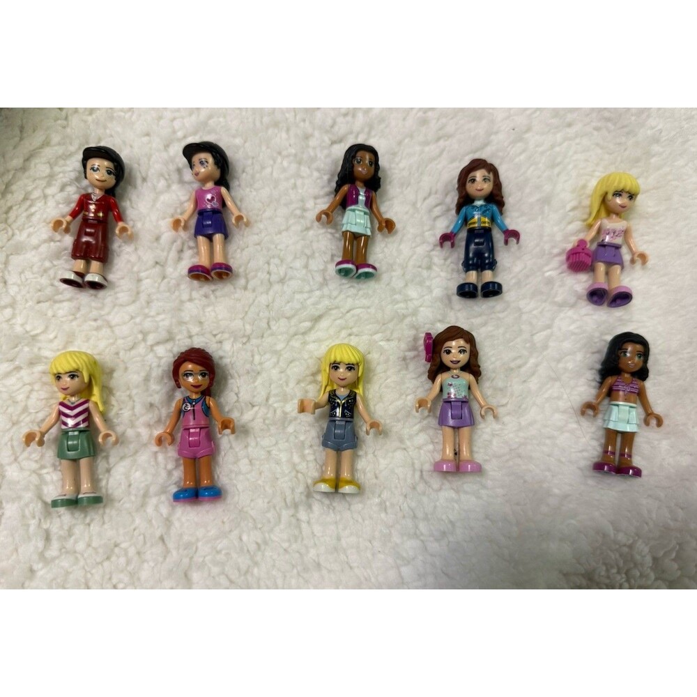 LEGO FRIENDS Mini Doll Lot of 10 Female Minifigure Characters mix/match POC